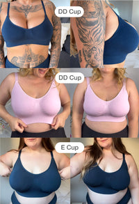 Pacific Blue Bamboo Padded Wire Free Bra and High Cut Brief Set