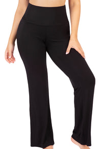 Bamboo Soft-Waist Flare Pyjama Pants
