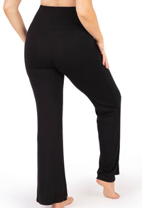 Bamboo Soft-Waist Flare Pyjama Pants