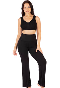 Bamboo Soft-Waist Flare Pyjama Pants