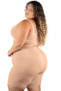 Plus Size Anti Chafing High Rise Long Cotton Rich Shorts - 3 Pack