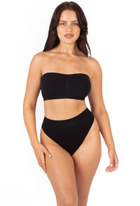 Bandeau + High Waist G-String | Cool Cotton Set