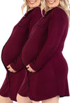 Bamboo Maternity & Nursing Birthing Hospital Gown - 2 Pack