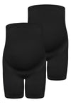 Maternity Shorts with Tummy Support - 2 Pack