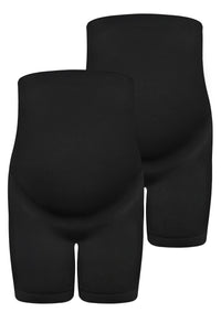 Maternity Shorts with Tummy Support - 2 Pack