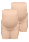 Maternity Shorts with Tummy Support - 2 Pack