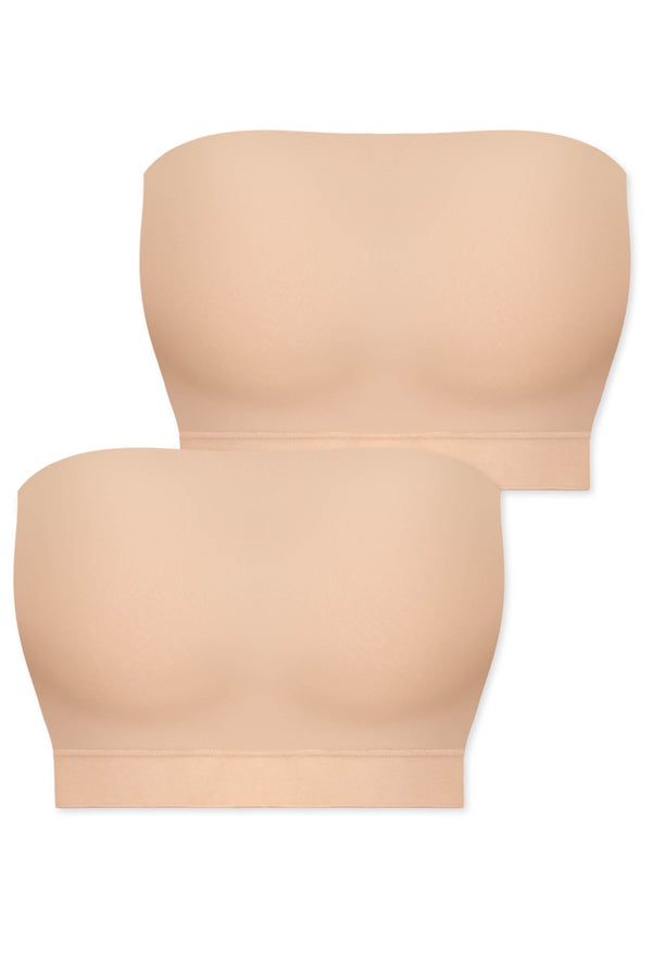 High Compression Minimising Bandeau - 2 Pack
