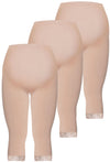 Maternity Anti Chafing High Rise 3/4 Cotton Rich Leggings - 3 Pack