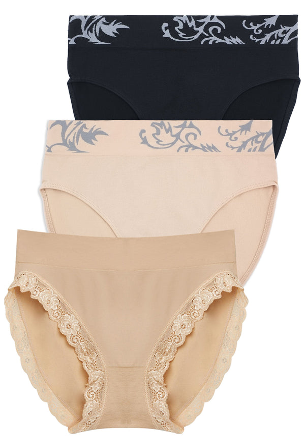 Contour High-Cut Brief | 3 Pack Bundle