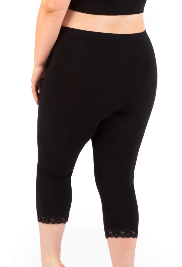 Maternity Anti Chafing High Rise 3/4 Cotton Rich Leggings