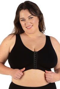 Bamboo Padded Front Closure Wire Free Bra