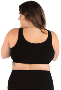 Bamboo Padded Front Closure Wire Free Bra