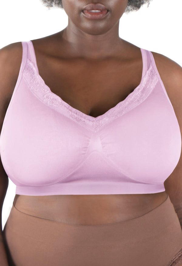 Wirefree Lace Minimiser Bra for Big Boobs