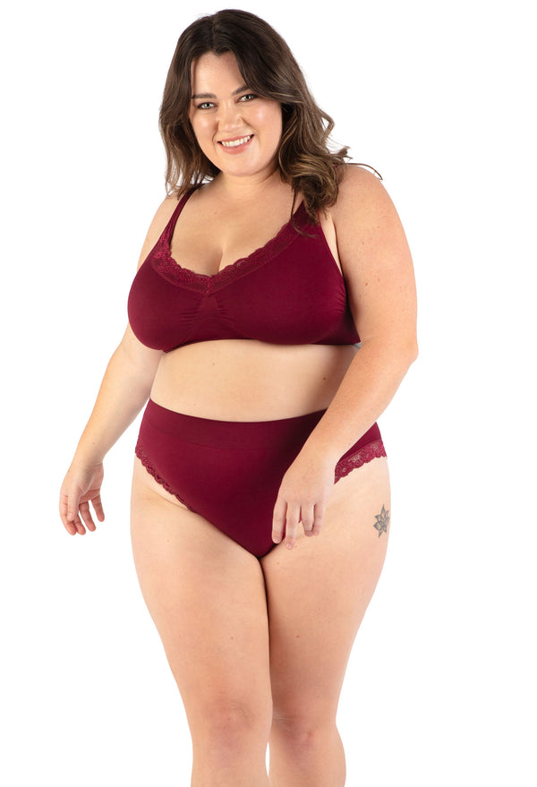 Lace Minimiser Wire Free Bra - Travel Bra