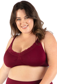 3 Pack Full Bust Wire Free Minimiser Bra + 3x4 Hook Bra Extender Set