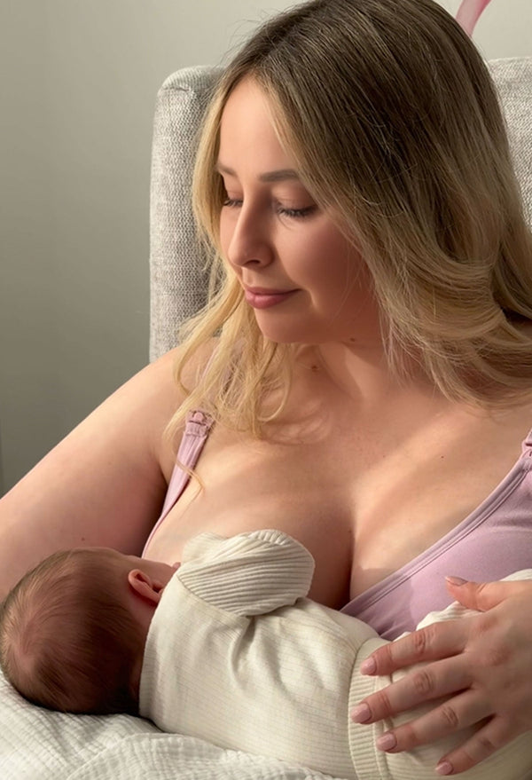 Soft Bamboo Nursing Bra for Pregnancy, Breastfeeding & Postpartum