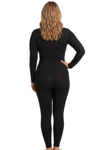 Lightweight women’s thermal underwear set for winter layering seamless comfort fit