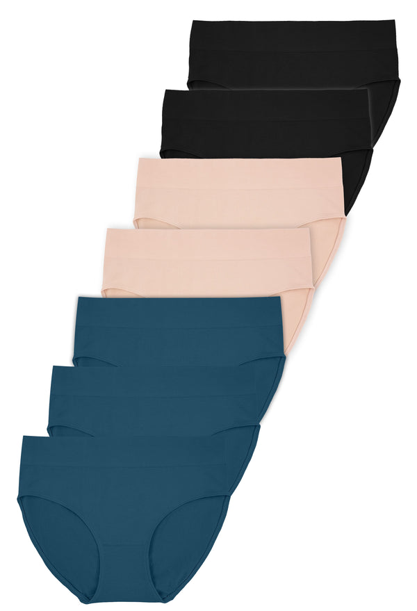 Travel Essentials - Cotton Rich Everyday Control High Cut Brief Pack