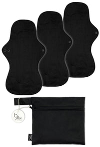 Ultra Thin XL Reusable Panty Liner with Wings - 3 Pack
