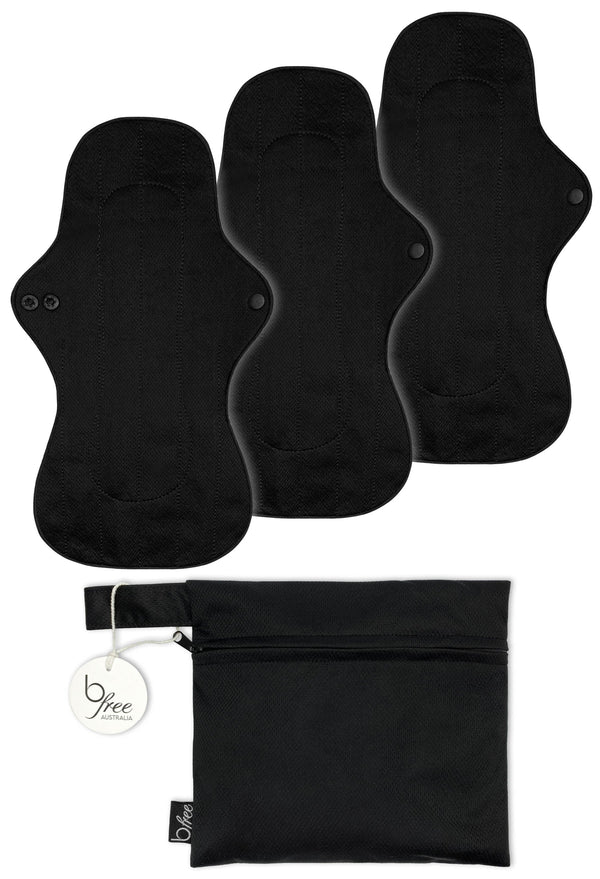 Ultra Thin XL Reusable Panty Liner with Wings - 3 Pack