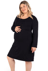 Bamboo Long Sleeve Maternity & Nursing Dress