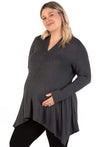 Maternity Bamboo V Neck Tunic Top