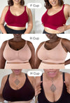 White Bamboo Padded Wire Free Bra and Bikini Set