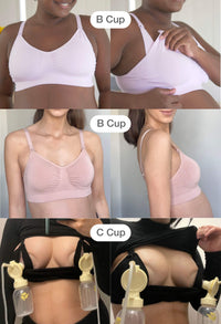 Black Bamboo Nursing Bra + High Cut Undies Set