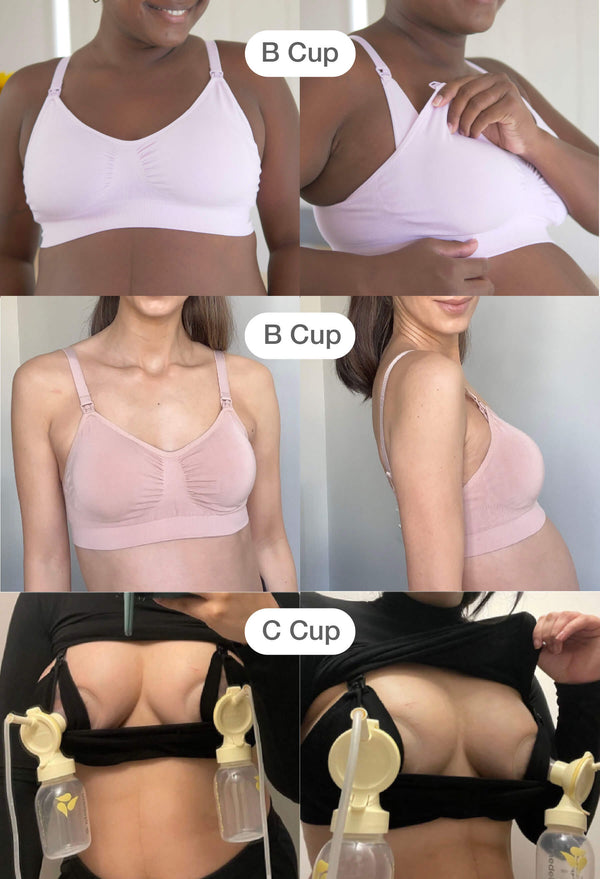 Black Bamboo Nursing Bra + High Cut Undies Set