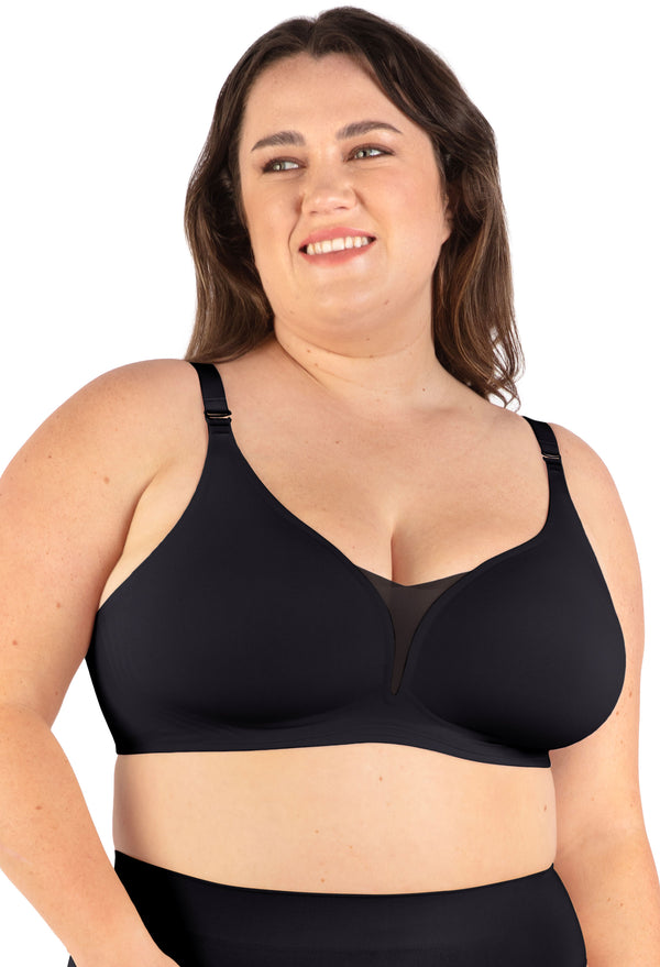 Invisible Comfort Wireless Bra & High Waist Tummy Control Shorts Set