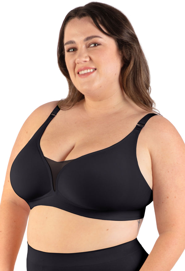 Invisible Comfort Wireless Bra & High Waist Tummy Control Shorts Set