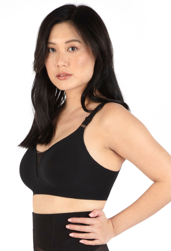 Invisible Comfort Wireless Bra & High Waist Tummy Control Shorts Set