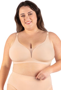 Invisible Comfort Wireless Bra & High Waist Tummy Control Shorts Set