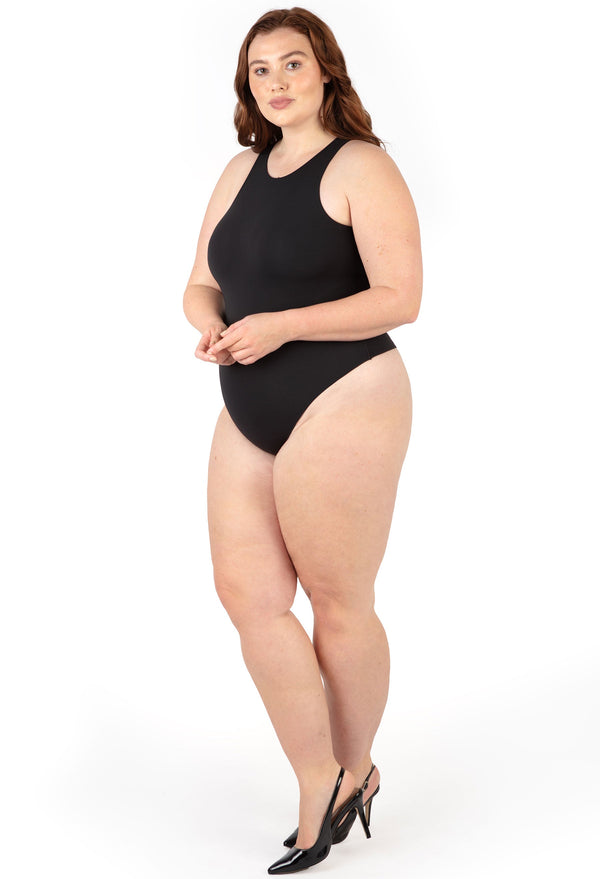Plus Size High Neck Bodysuit G-String | ButterFit