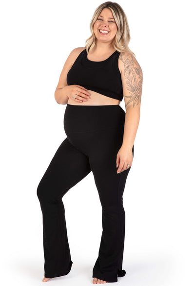 Maternity Flare Leggings | High Waisted & Pet Hair Resistant