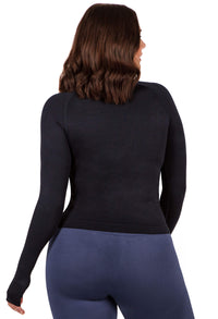 Seamless Square Neck Long Sleeve Top - 2 Pack