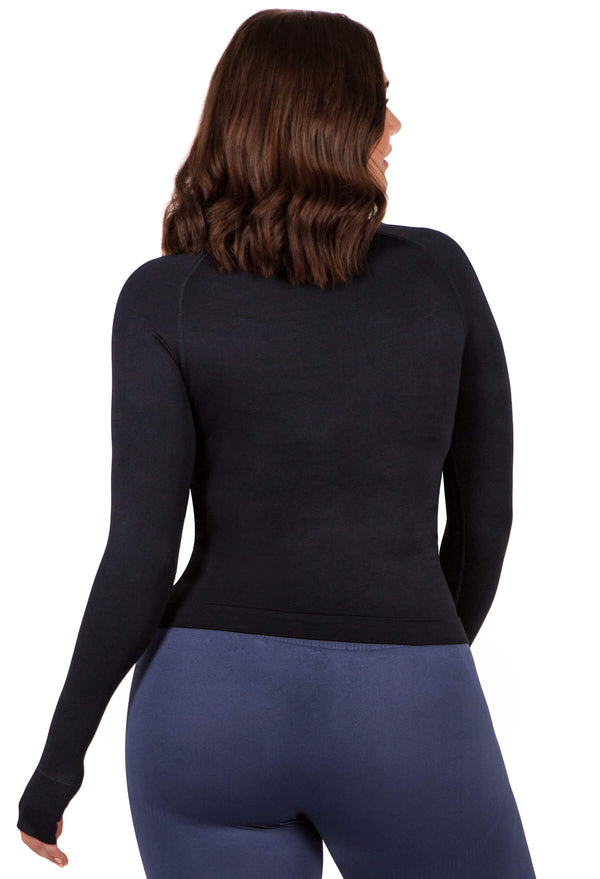 Seamless Square Neck Long Sleeve Top - 2 Pack