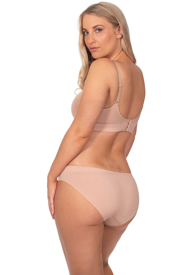 Bamboo Padded Wire Free Bra and Bikini Set