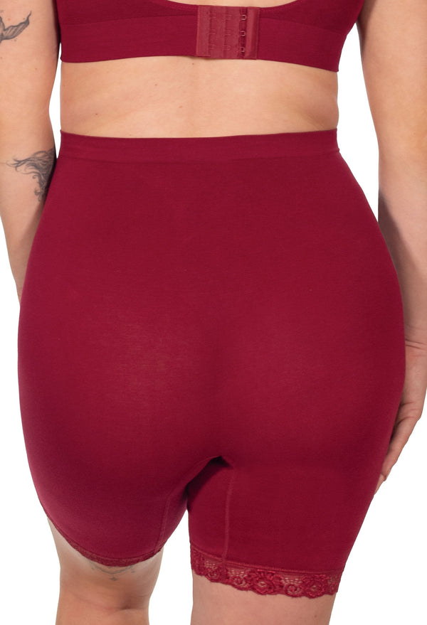 Maternity Anti Chafing High Rise Long Cotton Rich Shorts - 3 Pack