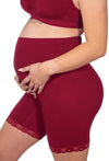 Maternity Anti Chafing High Rise Long Cotton Rich Shorts - 3 Pack