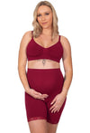 Maternity Anti Chafing High Rise Long Cotton Rich Shorts - 3 Pack