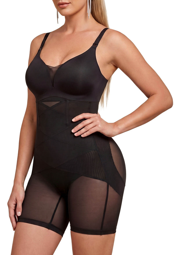 Invisible Comfort Wireless Bra & High Waist Tummy Control Shorts Set