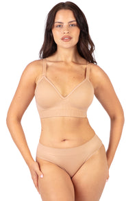 Plunge Comfort Tshirt Bra – Wireless with Fixed Moulded Cups