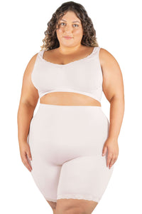 Curvy Anti Chafing High Rise Long Cotton Rich Shorts - 3 Pack
