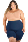 Curvy Anti Chafing High Rise Long Cotton Rich Shorts - 3 Pack