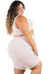 Curvy Anti Chafing High Rise Long Cotton Rich Shorts - 3 Pack