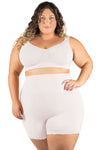 Plus Size Anti Chafing High Rise Petite Cotton Rich Shorts