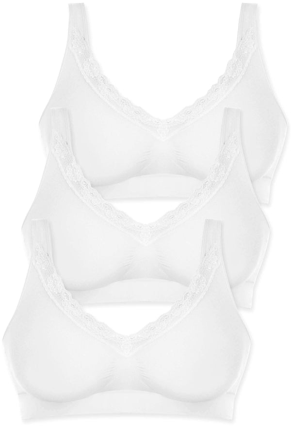 Pregnancy Cotton Rich Pull On Sleep Bra - 3 Pack